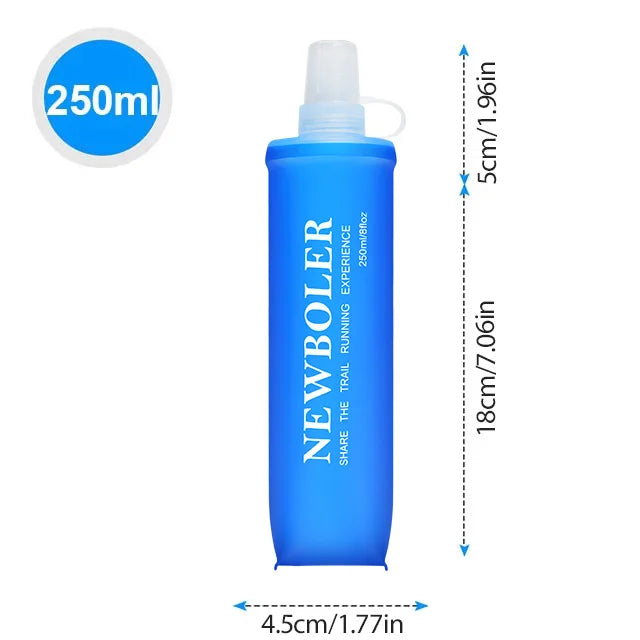 150/250/300/500/750ml Outdoor Collapsible Silicone Bite Size Water Bottle Running Camping Hiking Travel Convenient Water Bottle