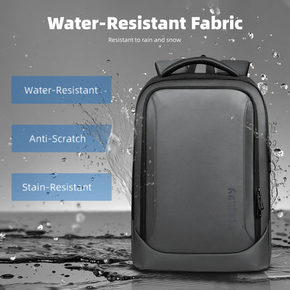 HK Business Backpack Multifunctional Men's 15.6" Laptop Bag Large Capacity Travel Backpacks Waterproof School Bags Work Rucksack