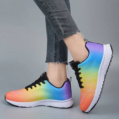 2025 Spring New Fashion Sneakers  Athletic Sneakers for Lady for Women Soft Walking Flats Non-slip Casual Sport Tennis Shoes