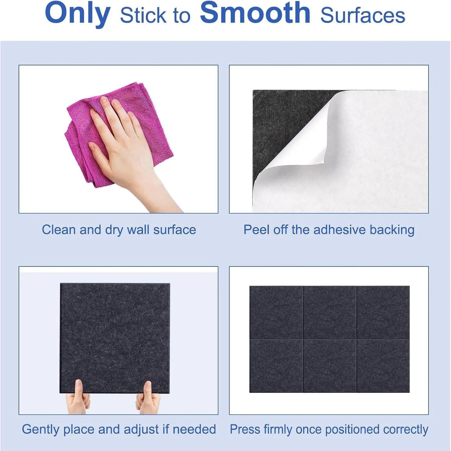 Eco-Friendly Polyester Fiber Acoustic Panels & Felt Soundproof Tiles for Kindergarten/Office/School, Noise Reduction Wall Decor