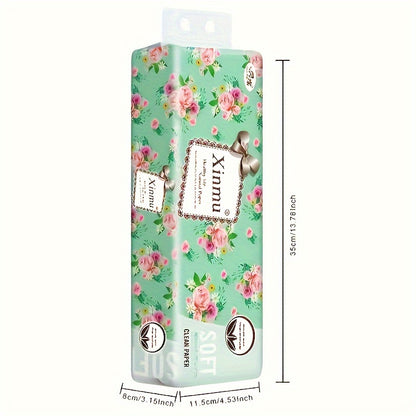 24 Pack Coreless Toilet Paper Rolls - 5-Ply Extra Strong Unscented Pure Wood Pulp Bath Tissue, Formaldehyde-Free, Eco-Friendly, Septic Safe for Household and Commercial Use