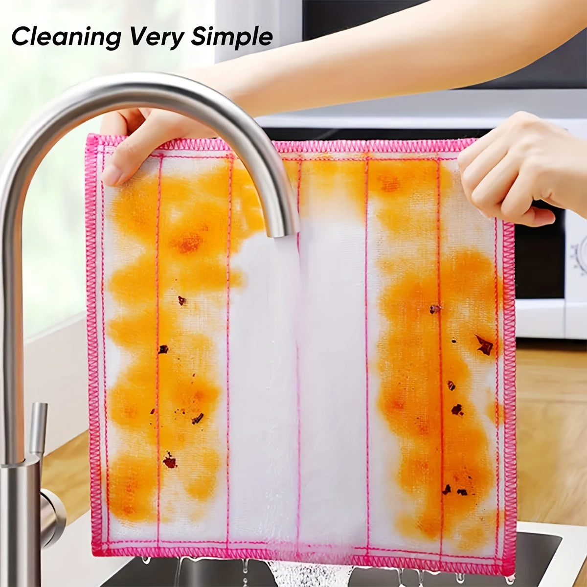 Eco-Friendly Microfiber Cleaning Cloths - Multi-Use For Kitchen, Bathroom & Beyond