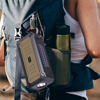 Solar Powered Wireless Speaker - Versatile and All-in-One with Easy USB Connectivity, Supports TF Card Playback, Built-in FM Radio, Eco-Friendly Solar Powered Charging, Cordless and Portable - Ideal for Camping, Hiking, Outdo