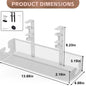 Cable Management under Desk Shelf Basket No Drill Steel Desk Cable Organizers Wire Storage Tray Cable Managements Box for Office