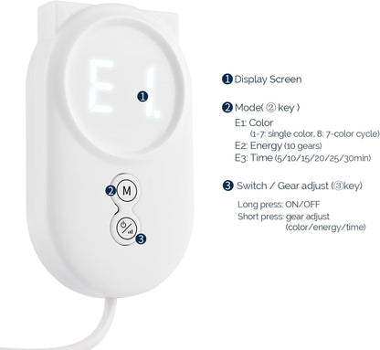 LED Face Light Therapy Mask with Remote Control, Red Light Therapy Mask for Face & Neck. Soft Silicone Beauty Device for Rejuvenation Skin Tightening Anti-Aging